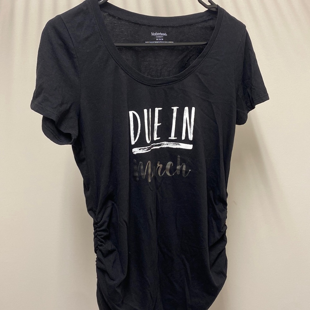 Maternity T-shirt. Due in March